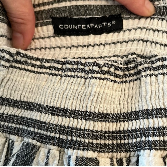 Counterparts Linen Wide Leg Capris Pants - Picture 5 of 8